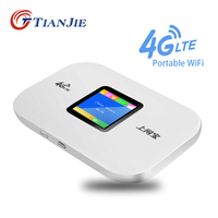 TIANJIE 4G karta Sim Router wi-fi CAT4 150Mbps Modem Router bezprzewodowy LTE FDD/TDD mobilny Wifi odblokuj kieszonkowy Router hotspot przenośny 1
